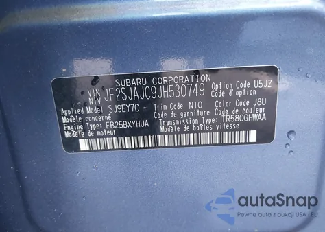 2018 Subaru Forester 2.5I Limited из США, поврежденный, VIN JF2SJAJC9JH530749